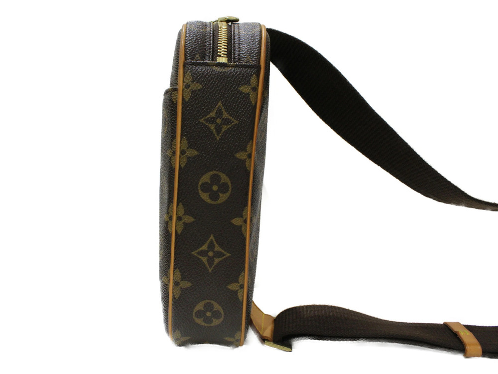 Louis Vuitton Gange Monogram Body Belt Bum Bag Pochette Crossbody Brown